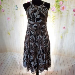 Jones Wear Dress empire waist halter flora…